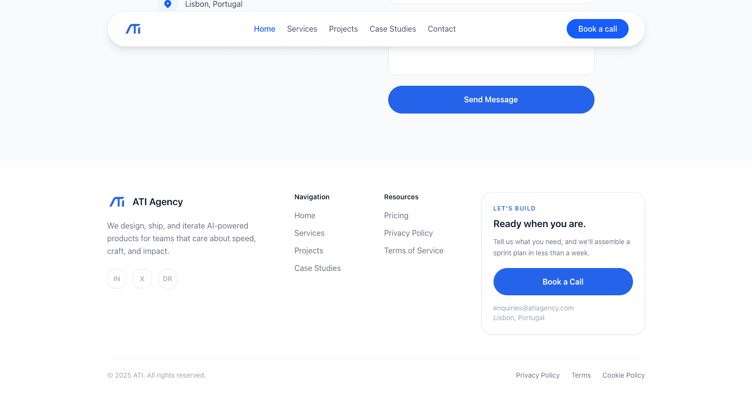 ATI - Agency Landing Page - Screenshot 5