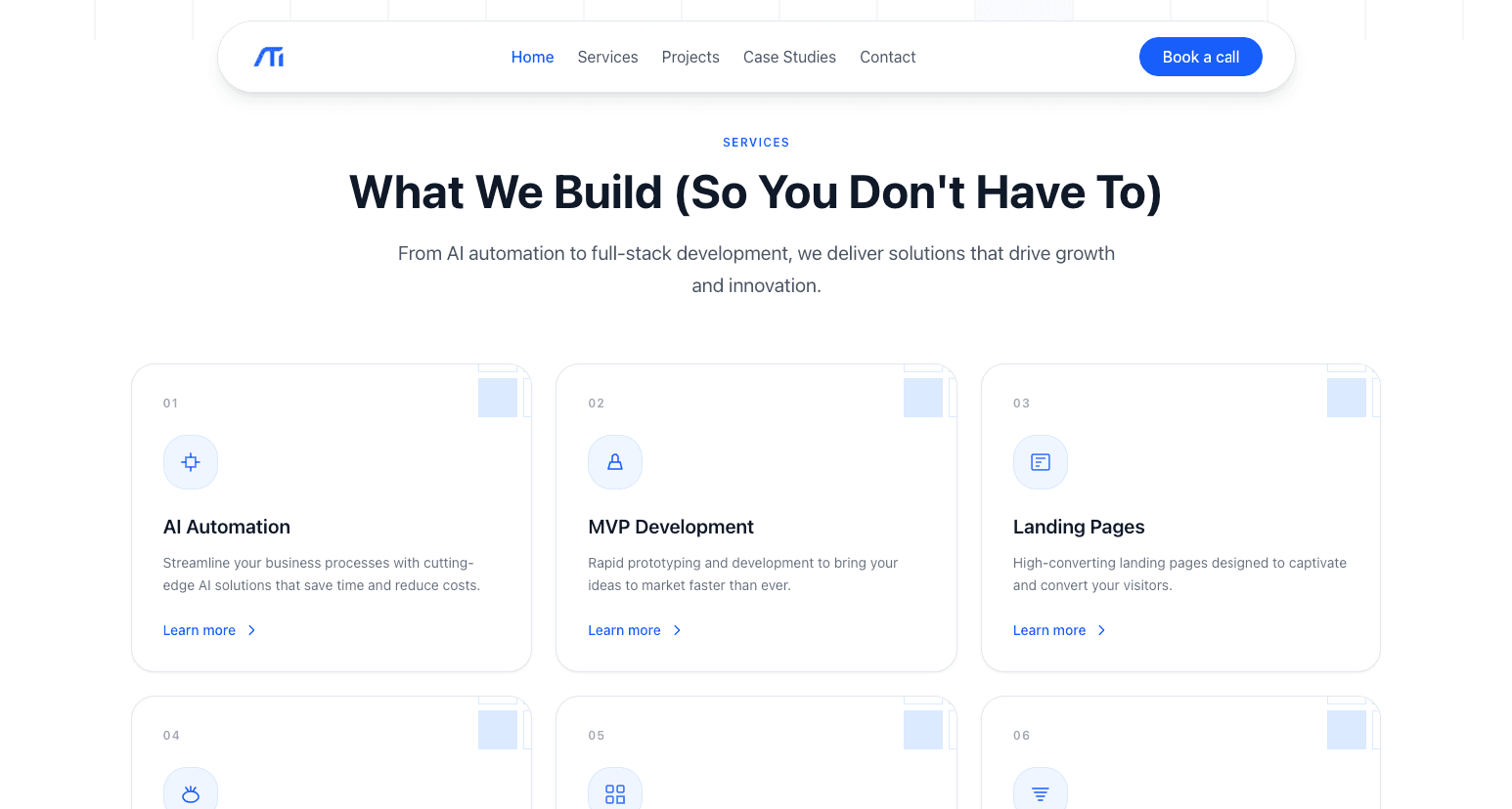 ATI - Agency Landing Page - Screenshot 2